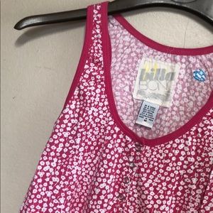 Billabong • Pink and white floral racerback tank size medium